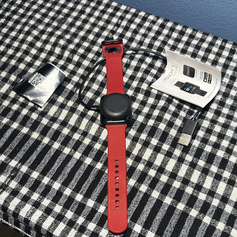 Smartwatch in Red itouch air 3 excellent condition.